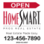 Picture of HomeSmart 24"x24" O.H. White Metal Frame - Sign B