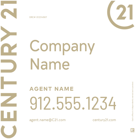 Picture of Century 21 24"x24" Yard - White Sign A