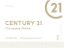 Picture of Century 21 18"x24" Yard - White Sign C