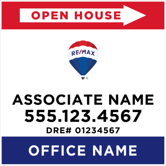 Picture of REMAX 24"x24" O.H. White Ultra Frame - Standard Sign B