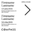 Picture of Compass 24"x24" O.H. White Ultra Frame - White Sign D