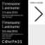 Picture of Compass 20"x20" O.H. White Super Frame - Black & White Sign F