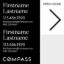 Picture of Compass 24"x24" O.H. White Ultra Frame - Black & White Sign D