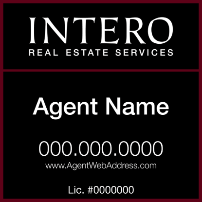 Picture of INTERO 24"x24" RES Yard Sign - Standard