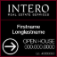 Picture of [REPLACEMENT PANELS] INTERO 24"x 24" Open House Ultra Frame - Two Line Bold - 