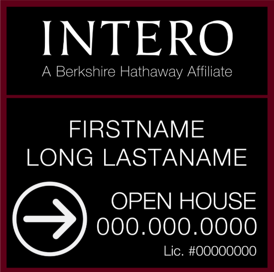 Picture of [OLD] INTERO 20"x20" BHA O.H. White Super Frame - Two Line - Copy