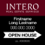 Picture of [REPLACEMENT PANELS] INTERO 24"x 24" Open House Ultra Frame - Classic Two Line - Copy