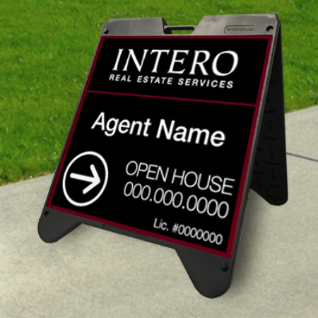 Picture for category Intero Corporate Open House Black Ultra A-Frame 24"x24"