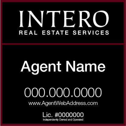 Picture of INTERO 24"x24" RES Yard Sign - Standard - Franchised