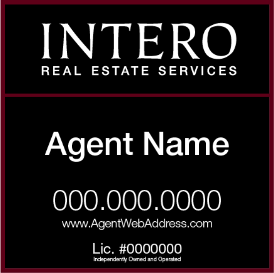 Picture of INTERO 24"x24" RES Yard Sign - Standard - Franchised